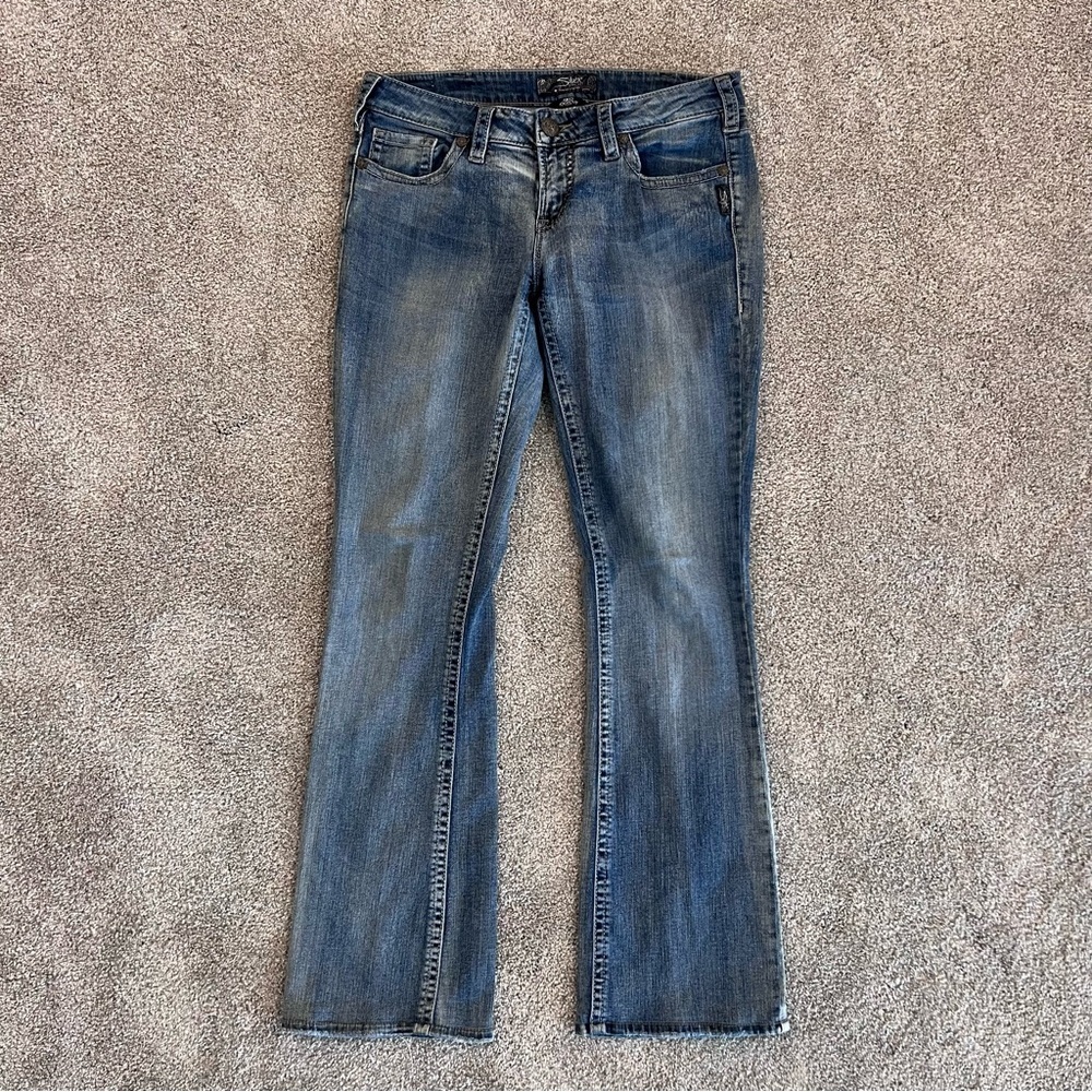 Silver Jeans Co Aiko Boot Cut Jean Pants Denim Blue Women’s Size W30 / L33 - Picture 2 of 16